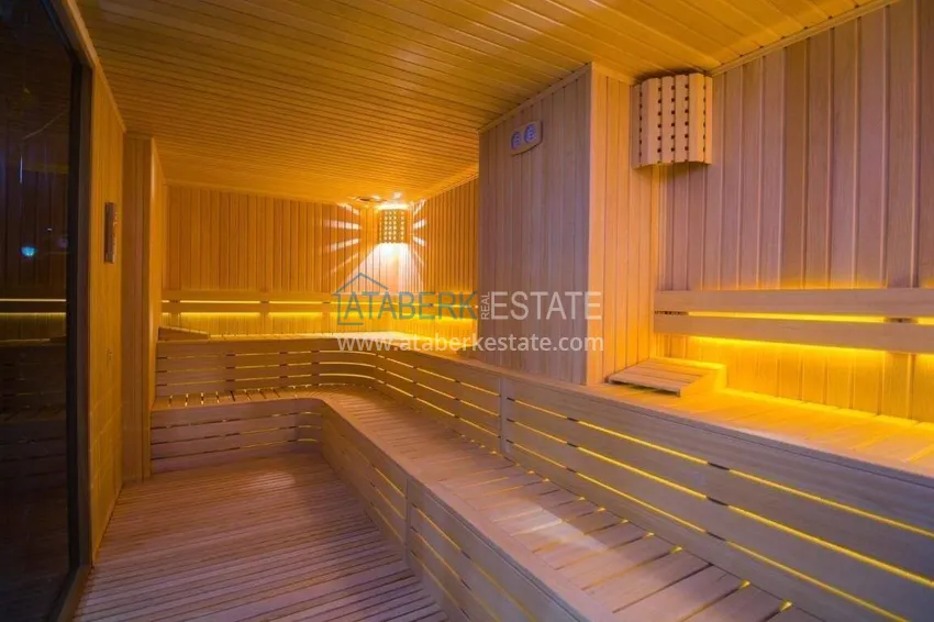 Linear 3+1 apartment in Oba with furniture and views 36 