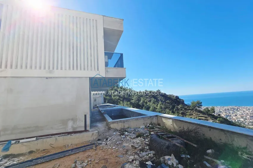 Luxury real estate for citizenship and residence permit in Alanya - 3+1 villa with private pool in a mountainous area in Bektash 9 