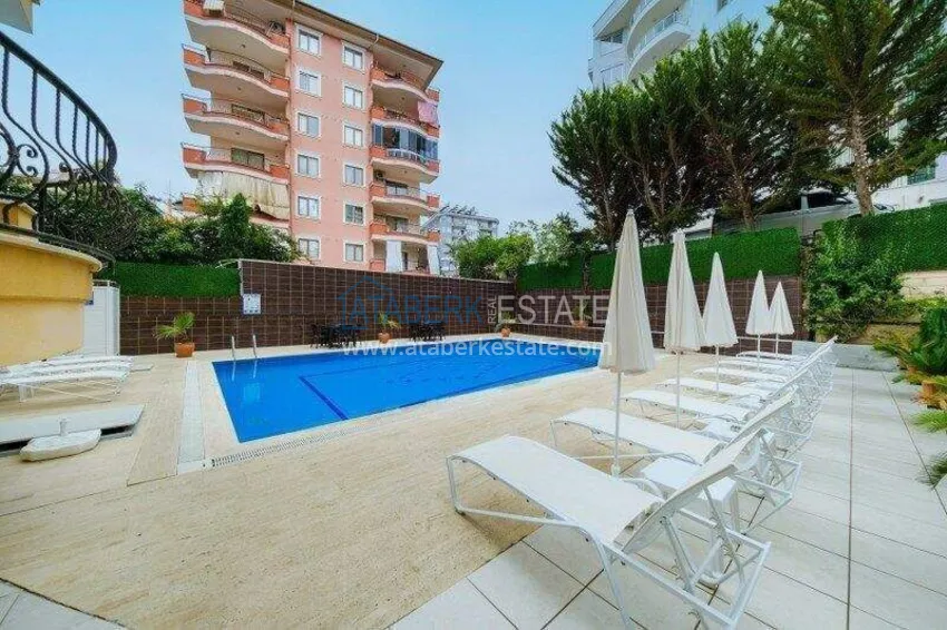 2+1 apartment 100 m² in the center of Alanya — with new furniture, 800 m to Cleopatra beach 9
