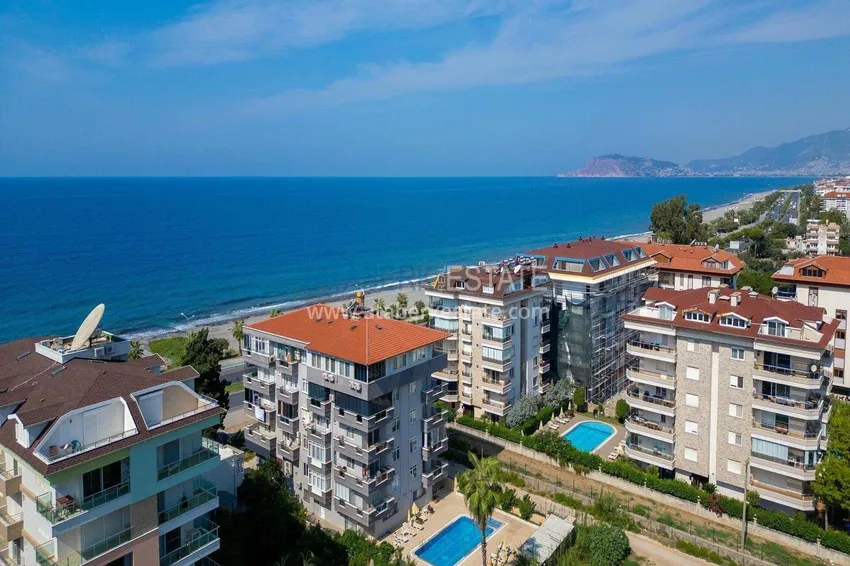 Apartment 1+1 in the Kestel area on the first line — furnished and with sea views 1
