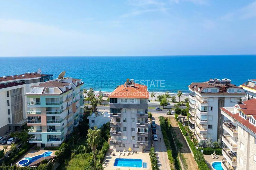Apartment 1+1 in the Kestel area on the first line — furnished and with sea views 2