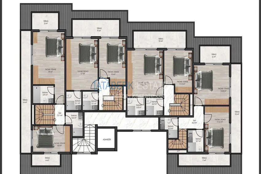 Buy cheap Investment property in the center of Alanya - 50m from Keykubat Beach 4