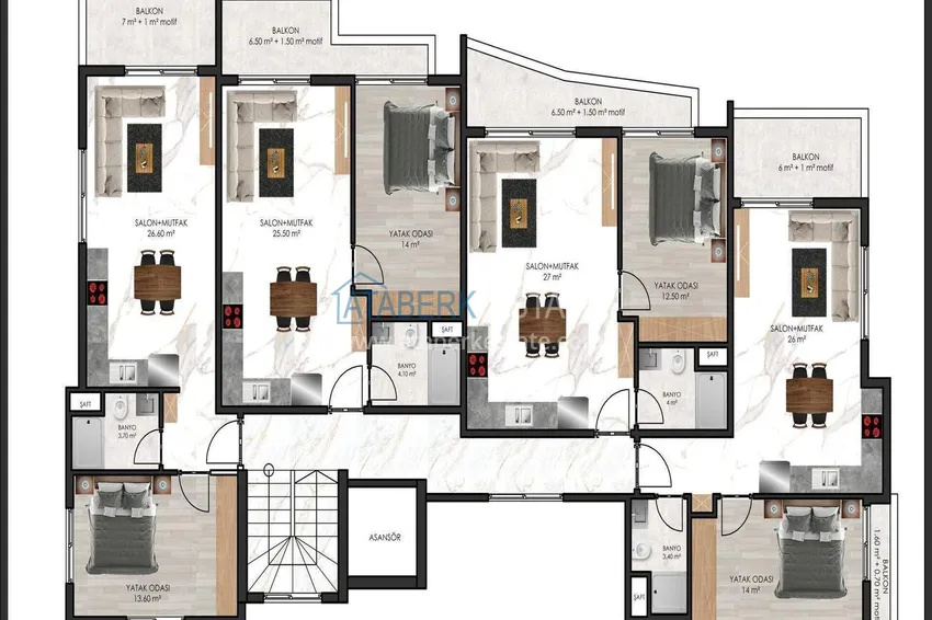 Buy cheap Investment property in the center of Alanya - 50m from Keykubat Beach 2