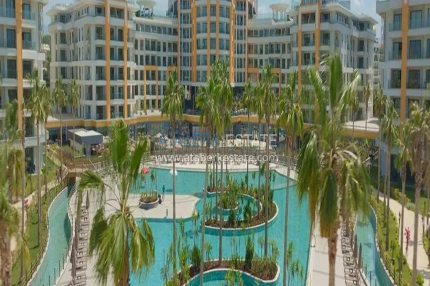 1+1 apartment for rent in Alanya, Turkler district - premium hotel-type residence C3-46 12 