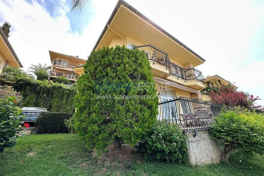 4+1 villa on the territory of a hotel complex in Mahmutlar — furniture, garden, panoramic view 13