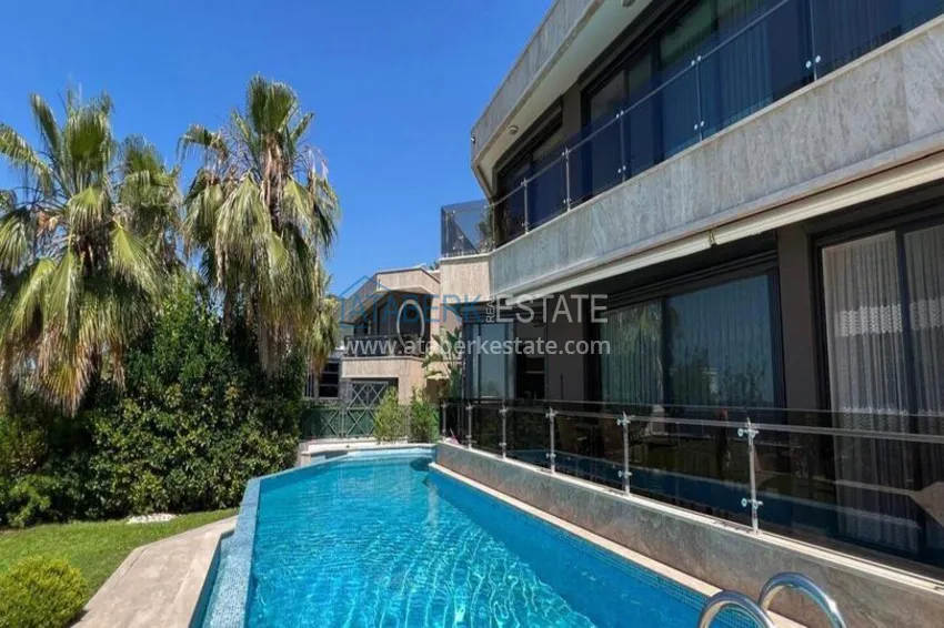 Luxury 4+1 villa in Alanya, Bektash Mountain District - furniture, swimming pool, panoramic view 2