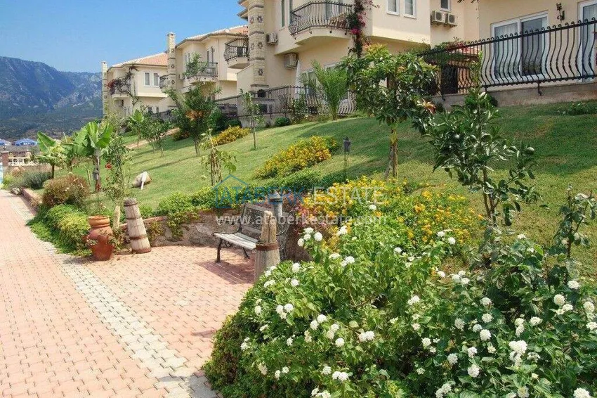 4+1 villa on the territory of a hotel complex in Mahmutlar — furniture, garden, panoramic view 7
