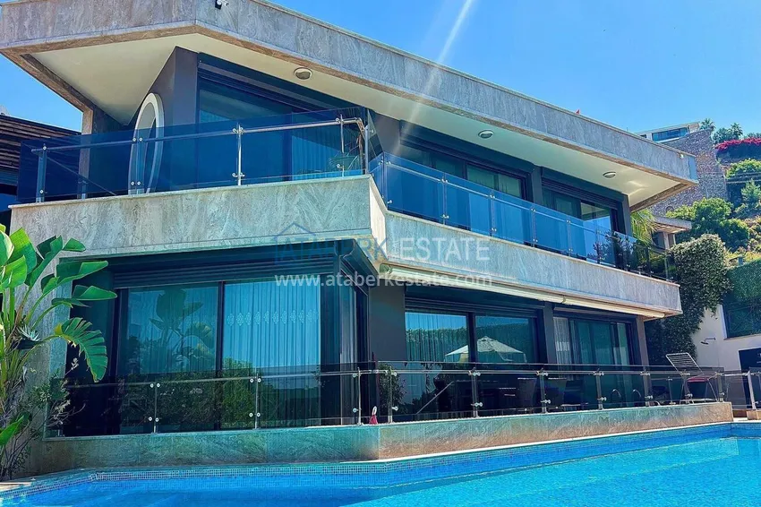 Luxury 4+1 villa in Alanya, Bektash Mountain District - furniture, swimming pool, panoramic view 5