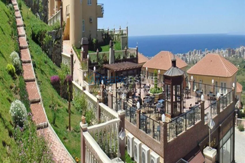 4+1 villa on the territory of a hotel complex in Mahmutlar — furniture, garden, panoramic view 8