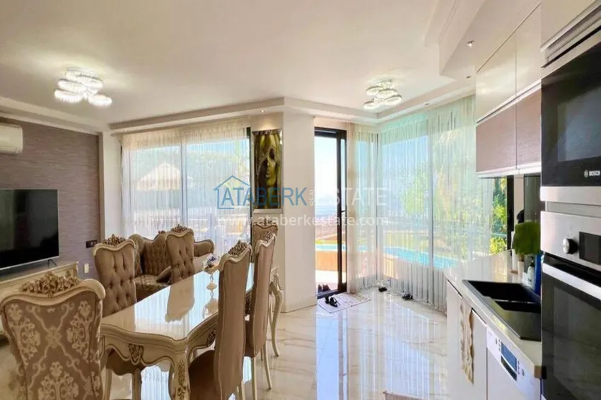 Purchase Luxury 4+1 villa in Alanya, Bektash Mountain District - furniture, swimming pool, panoramic view 6
