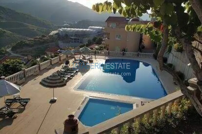 4+1 villa on the territory of a hotel complex in Mahmutlar — furniture, garden, panoramic view 9