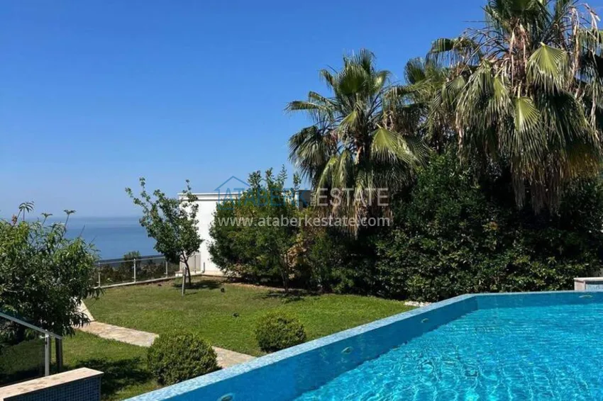 Luxury 4+1 villa in Alanya, Bektash Mountain District - furniture, swimming pool, panoramic view 7
