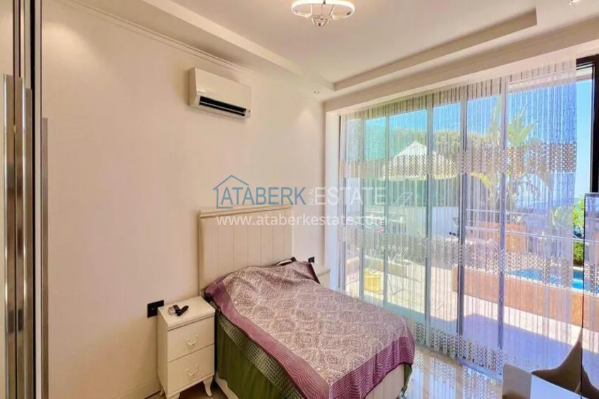 Purchase Luxury 4+1 villa in Alanya, Bektash Mountain District - furniture, swimming pool, panoramic view 7