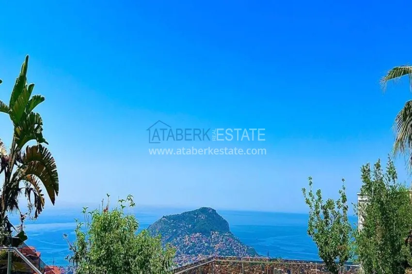 Luxury 4+1 villa in Alanya, Bektash Mountain District - furniture, swimming pool, panoramic view 9