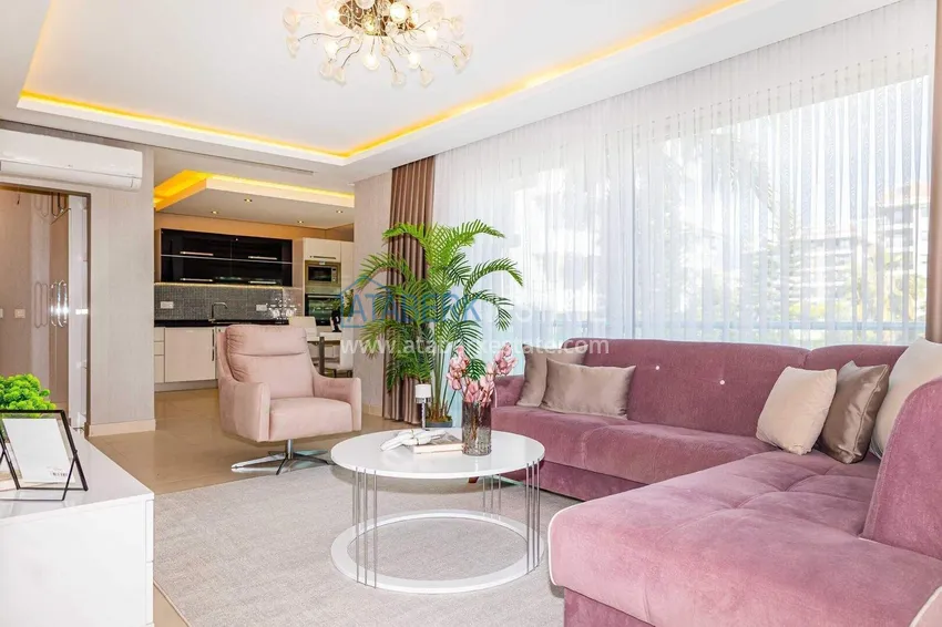 Purchase 2+1 garden duplex in Kestel on the beachfront - with new furniture and sea views 12