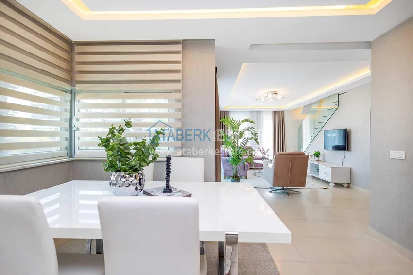Purchase 2+1 garden duplex in Kestel on the beachfront - with new furniture and sea views 20