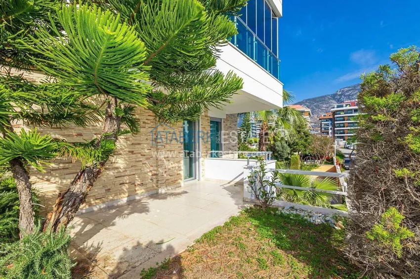 Purchase 2+1 garden duplex in Kestel on the beachfront - with new furniture and sea views 26