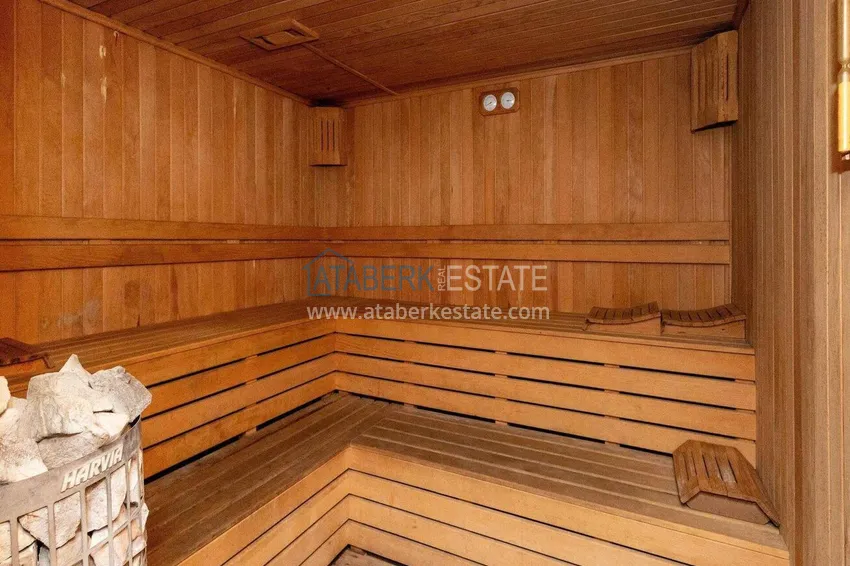 2+1 garden duplex in Kestel on the beachfront - with new furniture and sea views 23