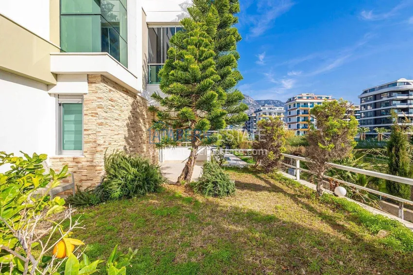 Purchase 2+1 garden duplex in Kestel on the beachfront - with new furniture and sea views 28