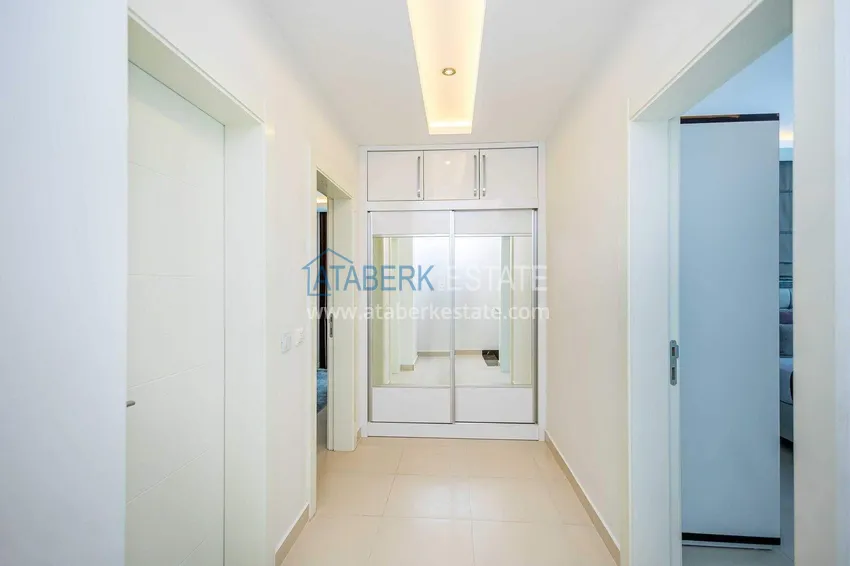 Purchase 2+1 garden duplex in Kestel on the beachfront - with new furniture and sea views 31