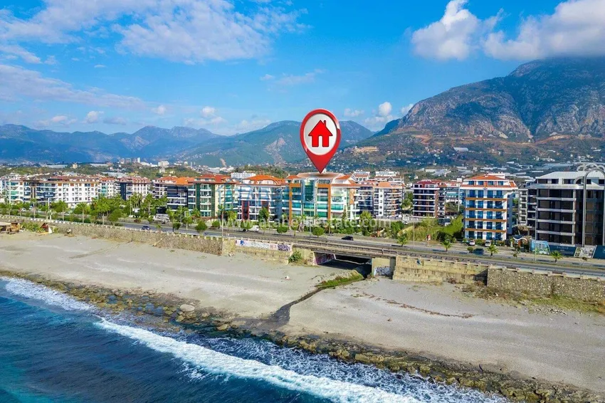 2+1 garden duplex in Kestel on the beachfront - with new furniture and sea views 4