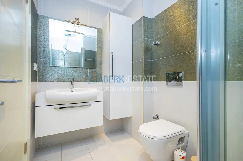 Purchase 2+1 garden duplex in Kestel on the beachfront - with new furniture and sea views 5