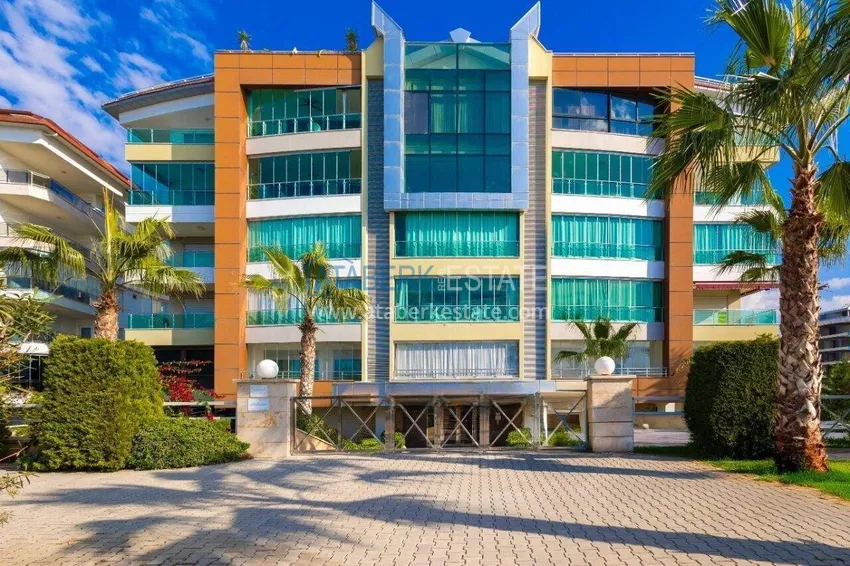 2+1 garden duplex in Kestel on the beachfront - with new furniture and sea views 9