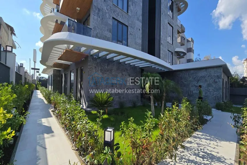 Apartment 1+1 with sea view on the first line in Kestel - 47 m², unfurnished, premium complex 15
