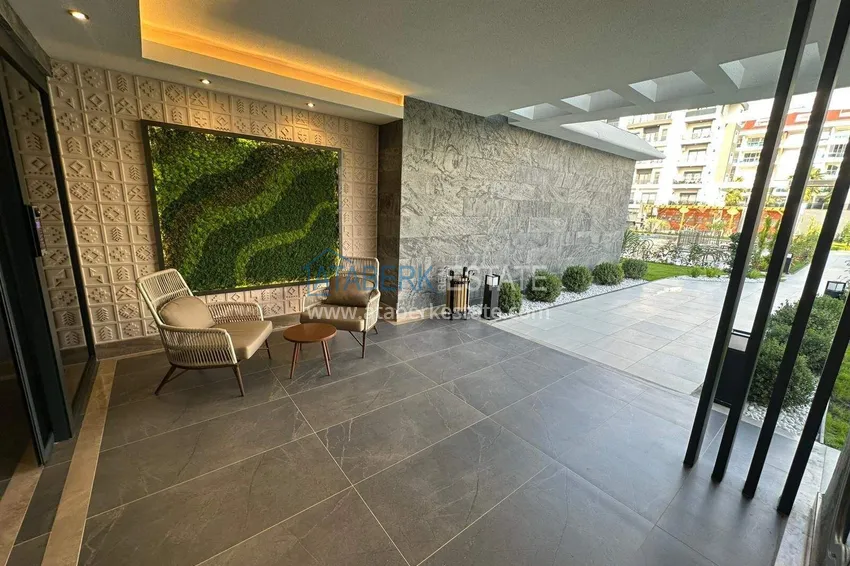 Apartment 1+1 with sea view on the first line in Kestel - 47 m², unfurnished, premium complex 17