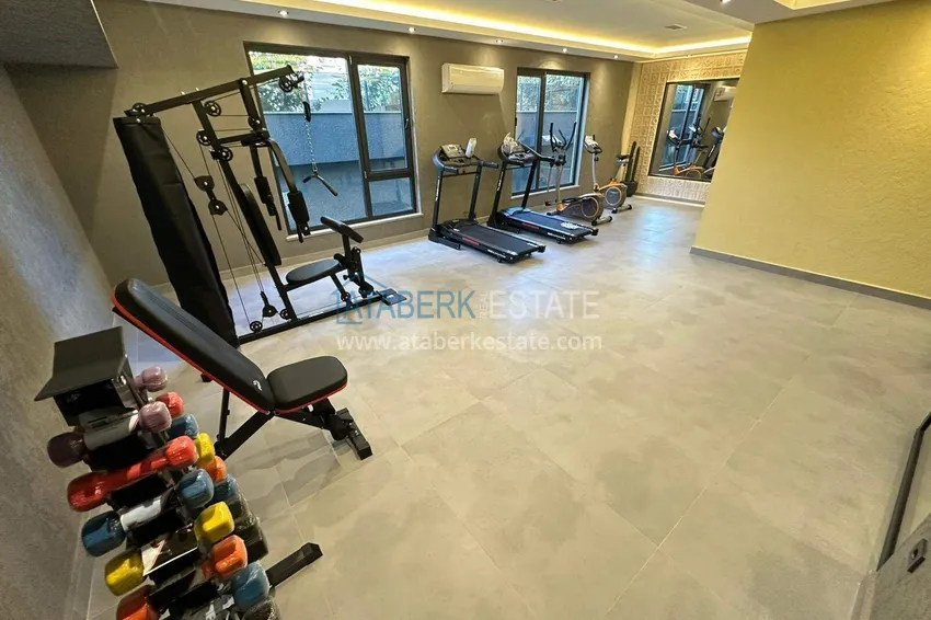 Apartment 1+1 with sea view on the first line in Kestel - 47 m², unfurnished, premium complex 19