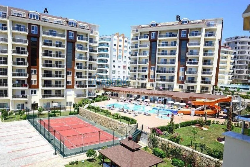 Apartment 1+1 in Avsallar — furniture, glazed balcony and sea view 3