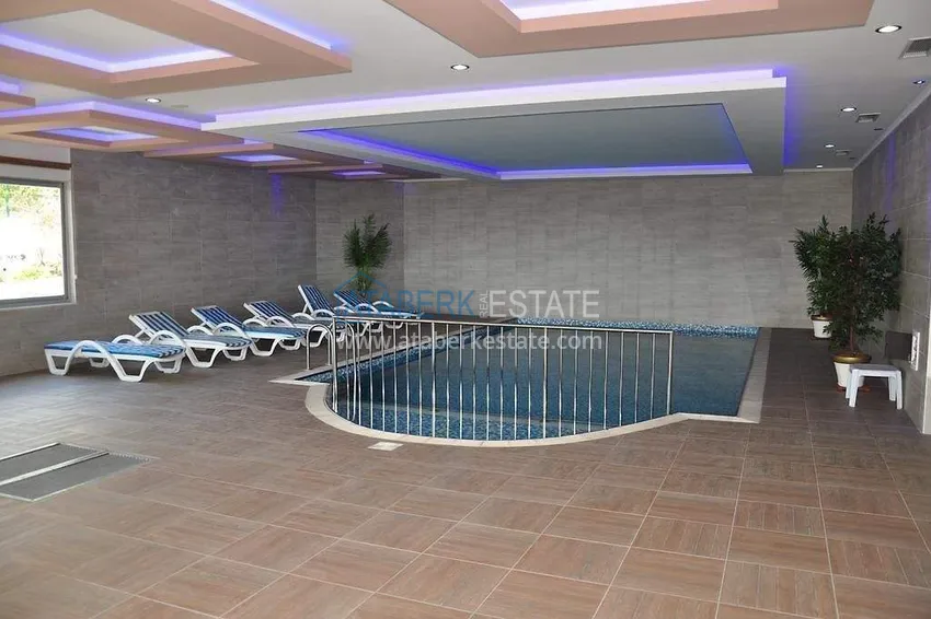 Apartment 1+1 in Avsallar — furniture, glazed balcony and sea view 18