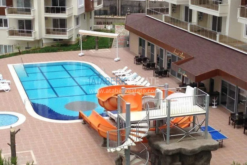 Apartment 1+1 in Avsallar — furniture, glazed balcony and sea view 6