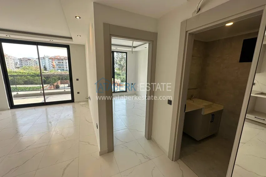 Purchase Apartment 1+1 with sea view on the first line in Kestel - 47 m², unfurnished, premium complex 13