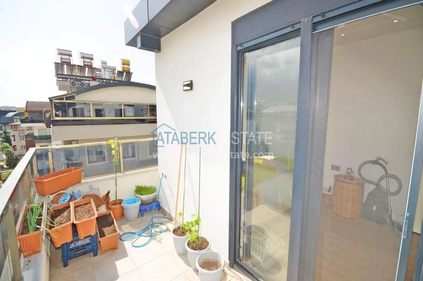 Kupuj Penthouse duplex 3+1 w Oba, Alanya — meble, oddzielna kuchnia, przeszklony balkon 20 