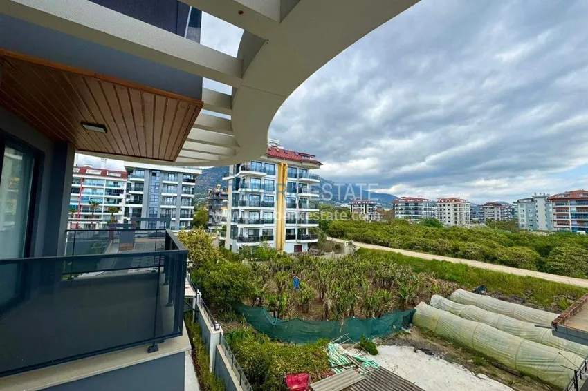 Purchase Apartment 1+1 with sea view on the first line in Kestel - 47 m², unfurnished, premium complex 23