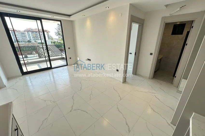 Purchase Apartment 1+1 with sea view on the first line in Kestel - 47 m², unfurnished, premium complex 7