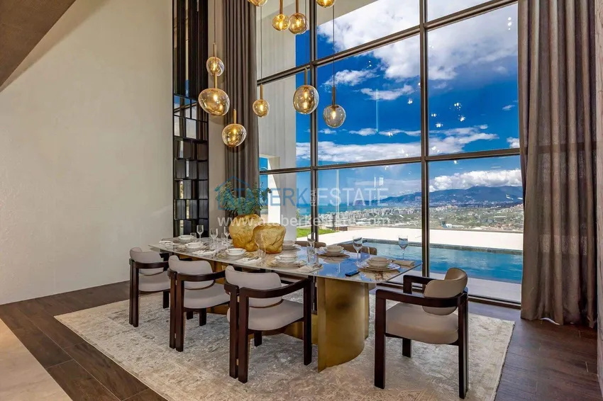 Purchase Premium 4+1 villa with panoramic views in Kargicak - fully furnished, suitable for citizenship 3