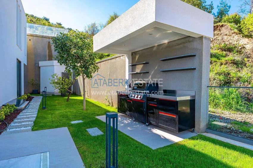 Premium 4+1 villa with panoramic views in Kargicak - fully furnished, suitable for citizenship 23