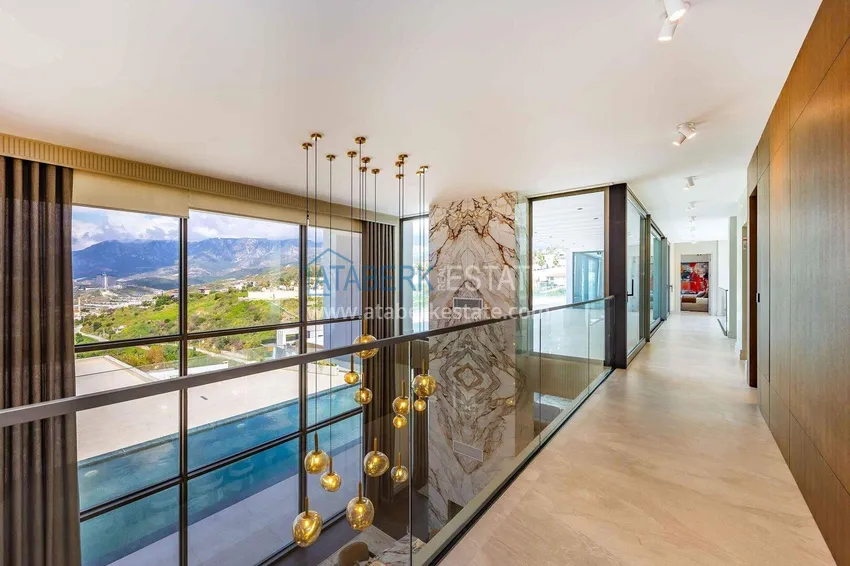 Purchase Premium 4+1 villa with panoramic views in Kargicak - fully furnished, suitable for citizenship 32