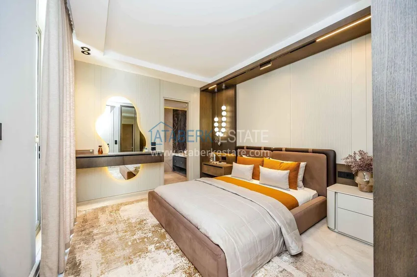 Purchase Premium 4+1 villa with panoramic views in Kargicak - fully furnished, suitable for citizenship 35