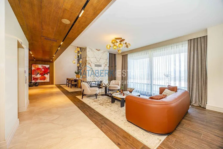 Purchase Premium 4+1 villa with panoramic views in Kargicak - fully furnished, suitable for citizenship 5
