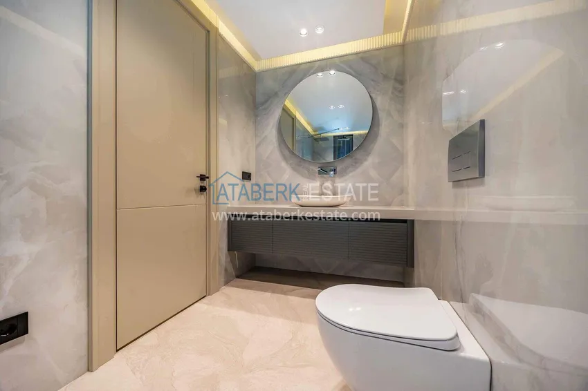 Purchase Premium 4+1 villa with panoramic views in Kargicak - fully furnished, suitable for citizenship 42