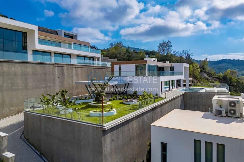 Premium 4+1 villa with panoramic views in Kargicak - fully furnished, suitable for citizenship 7