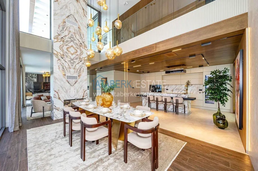 Purchase Premium 4+1 villa with panoramic views in Kargicak - fully furnished, suitable for citizenship 12