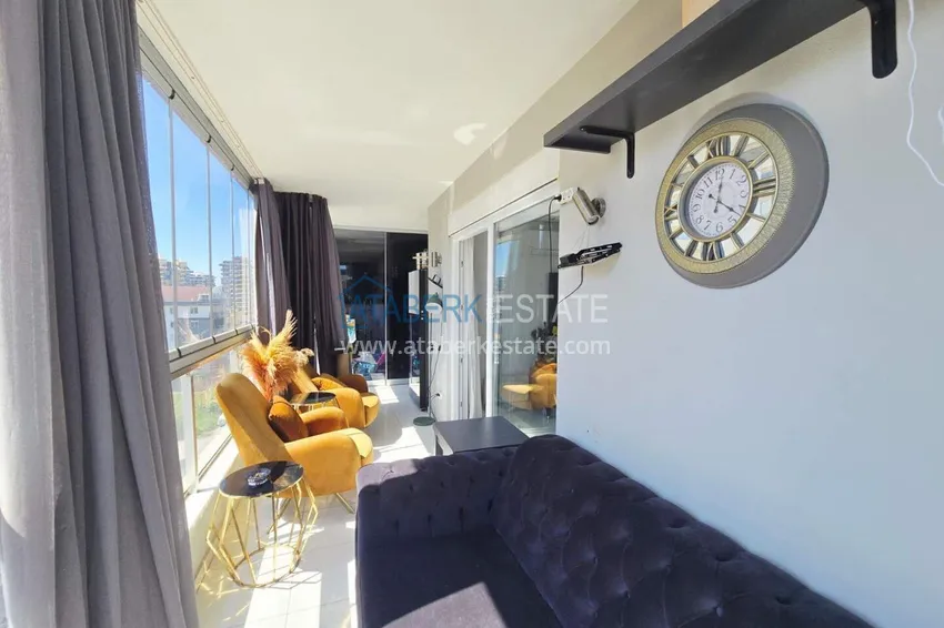 Purchase 3+1 duplex in Mahmutlar - furnished, with jacuzzi and glazed balconies 12
