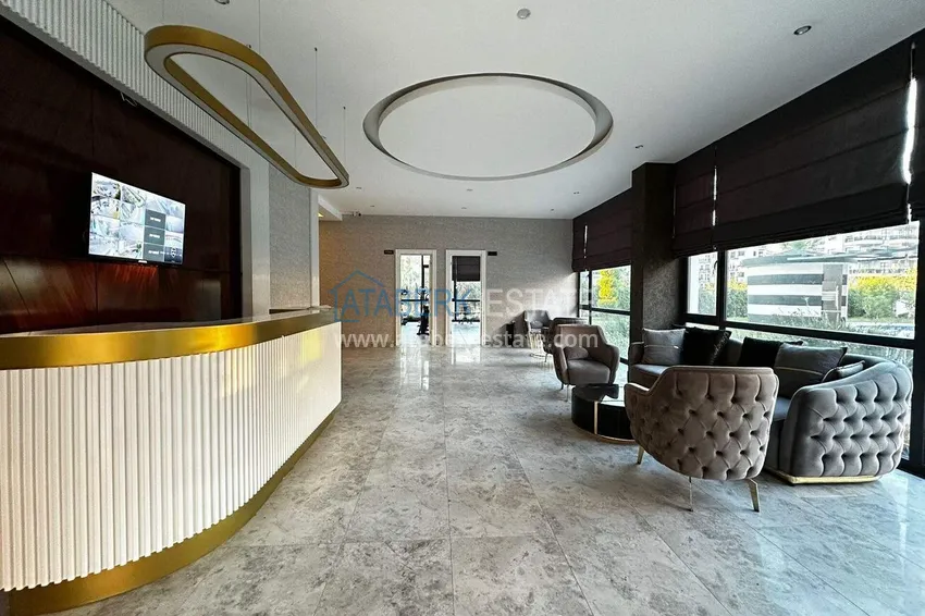 Apartment 2+1 on the beachfront in Kestel, overlooking the sea 9