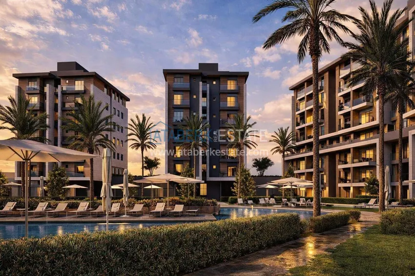 New residential complex under construction in Antalya, Kundu 16