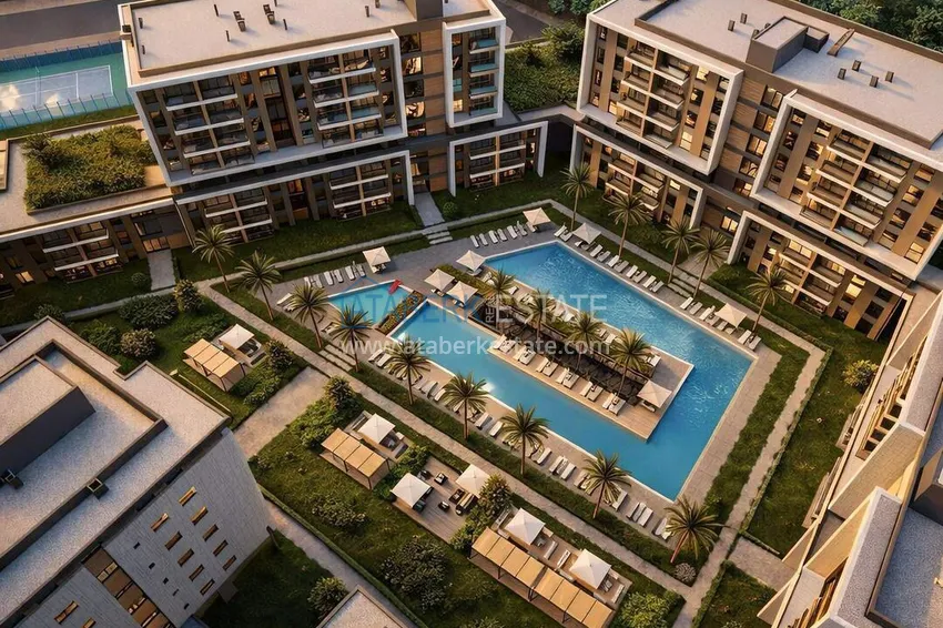 New residential complex under construction in Antalya, Kundu 18