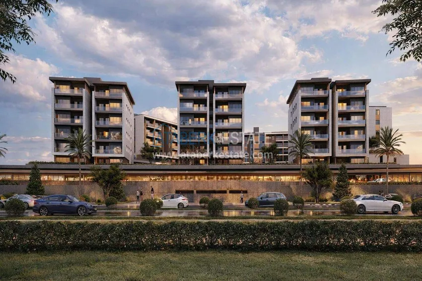 New residential complex under construction in Antalya, Kundu 2